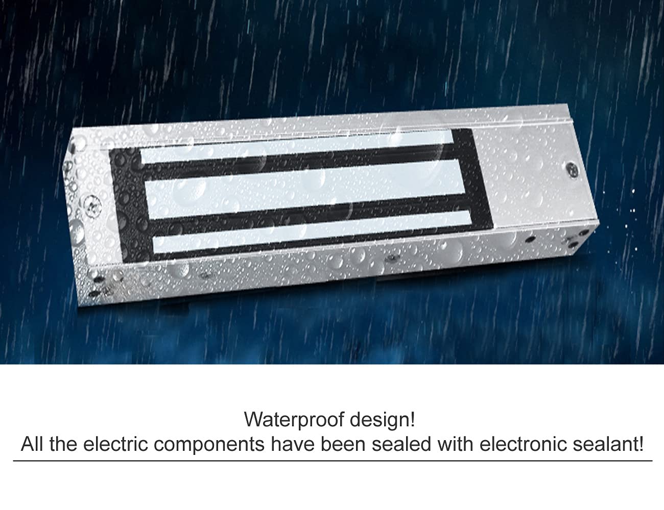 Mageway Waterproof 12VDC 24VDC Heavy Duty Magnetic Door Lock Gate